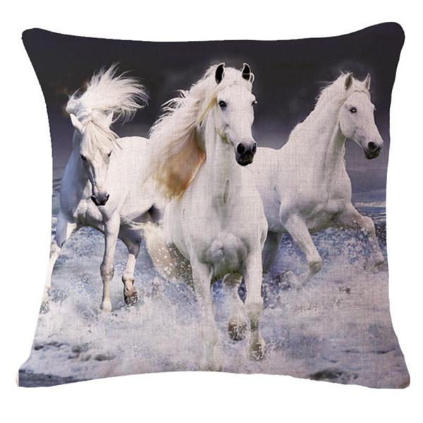3D Horse Animals Cushion Cover For Sofa Home