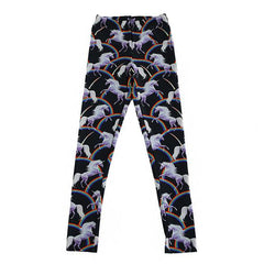 Sexy Slim Leggings Horse Rainbow For Women