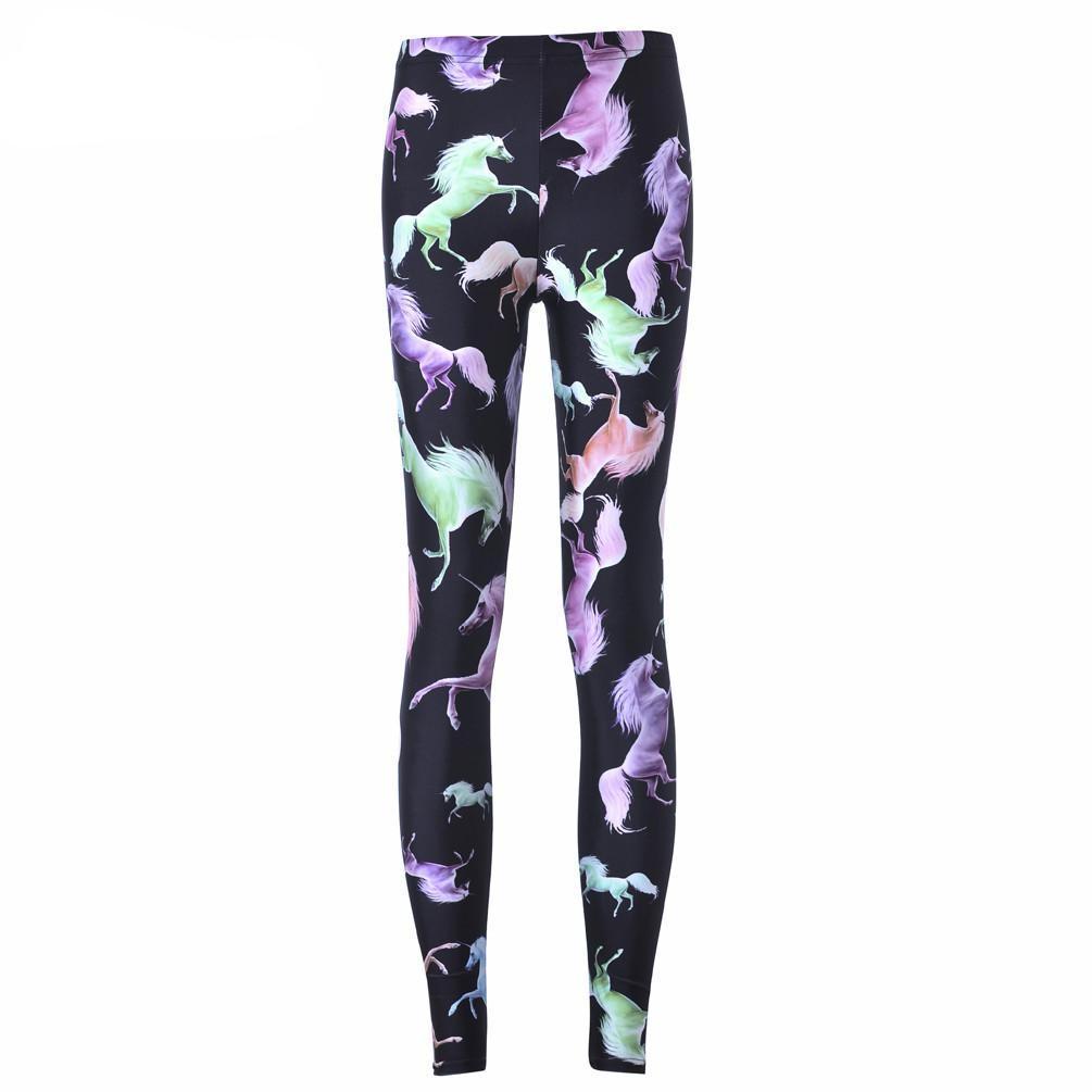 New Legging: Color Cartoon Horse