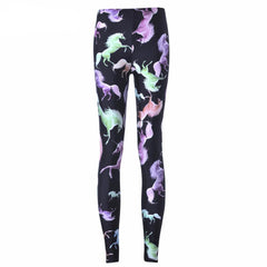 New Legging: Color Cartoon Horse