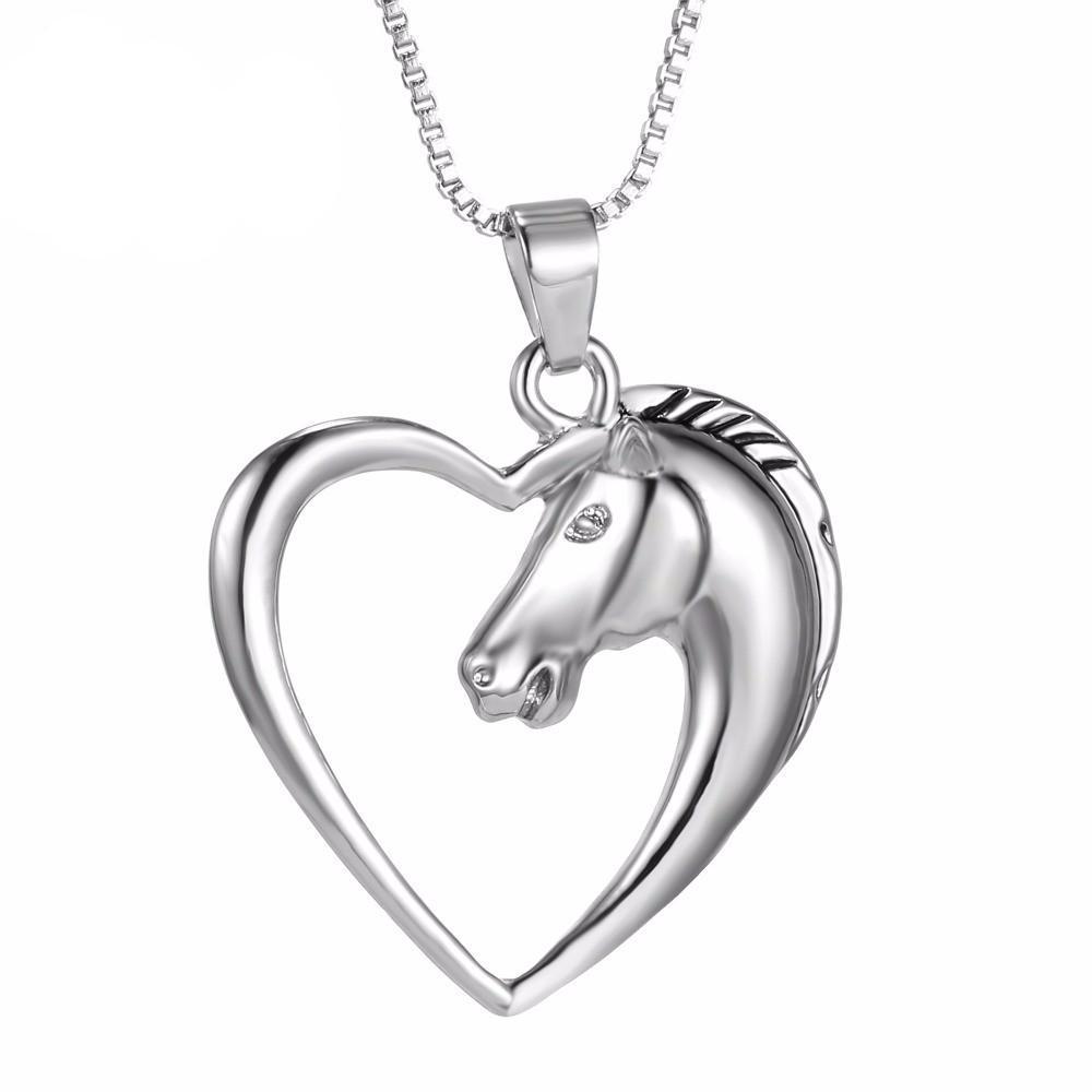 Fashion Lovely Horse Pendant Necklace