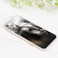 White Horse Silicone Case for Iphone