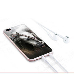 White Horse Silicone Case for Iphone