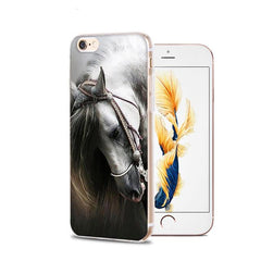 White Horse Silicone Case for Iphone