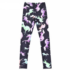New Legging: Color Cartoon Horse