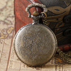 Pocket Quartz Watch Bronze Horse